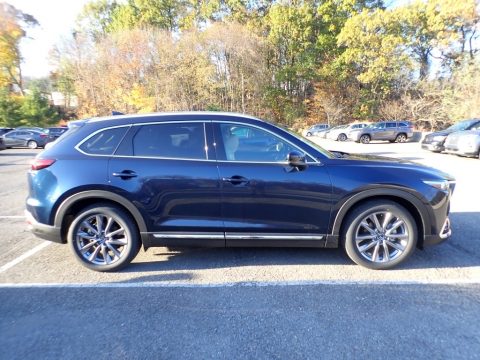 Deep Crystal Blue Mica Mazda CX-9 Grand Touring AWD.  Click to enlarge.