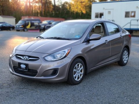 Mocha Bronze Hyundai Accent GLS 4 Door.  Click to enlarge.
