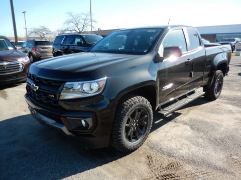 Black Chevrolet Colorado Z71 Extended Cab 4x4.  Click to enlarge.