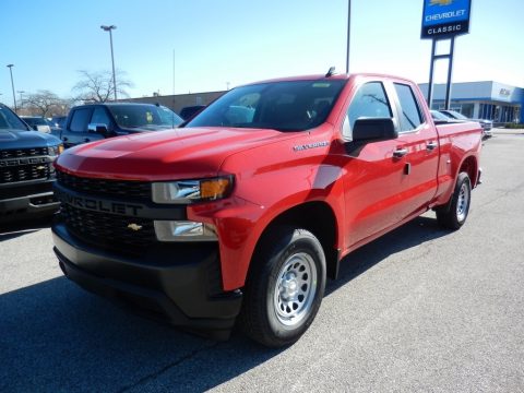 Red Hot Chevrolet Silverado 1500 WT Double Cab.  Click to enlarge.