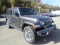 Front 3/4 View of 2021 Jeep Wrangler Unlimited Sahara 4x4 #3