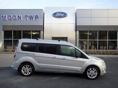 Silver Ford Transit Connect XLT Passenger Wagon.  Click to enlarge.