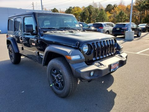 Black Jeep Wrangler Unlimited Sport 4x4.  Click to enlarge.
