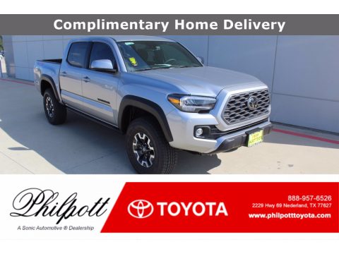Silver Sky Metallic Toyota Tacoma TRD Off Road Double Cab 4x4.  Click to enlarge.