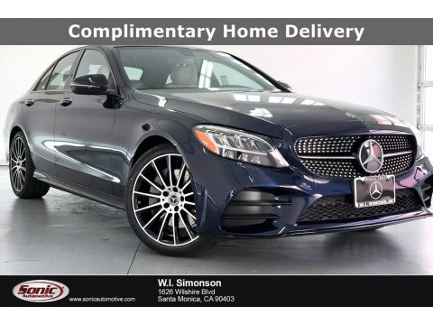 Lunar Blue Metallic Mercedes-Benz C 300 Sedan.  Click to enlarge.