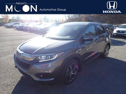 Modern Steel Metallic Honda HR-V EX AWD.  Click to enlarge.