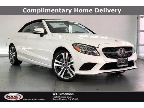 Polar White Mercedes-Benz C 300 Cabriolet.  Click to enlarge.