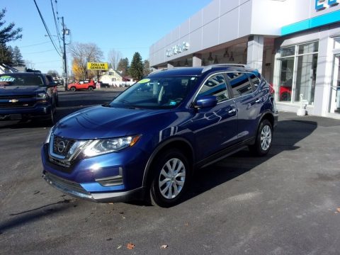 Caspian Blue Nissan Rogue S AWD.  Click to enlarge.
