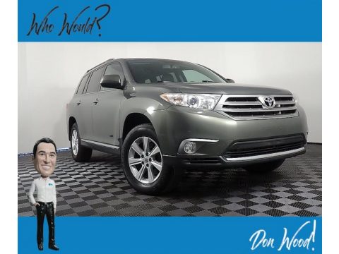 Cypress Green Pearl Toyota Highlander SE 4WD.  Click to enlarge.