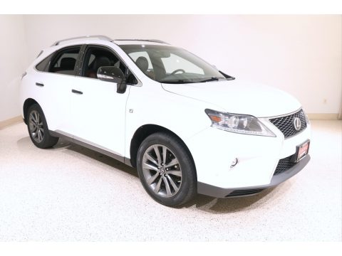 Ultra White Lexus RX 350 F Sport AWD.  Click to enlarge.