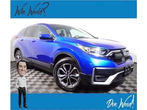 Aegean Blue Metallic Honda CR-V EX AWD.  Click to enlarge.