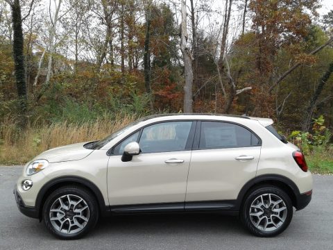 Beige Cappuccino Fiat 500X Trekking AWD.  Click to enlarge.