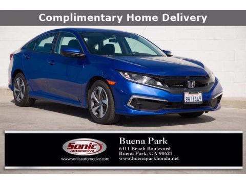 Agean Blue Metallic Honda Civic LX Sedan.  Click to enlarge.