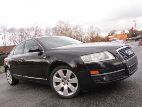 Brilliant Black Audi A6 4.2 quattro Sedan.  Click to enlarge.