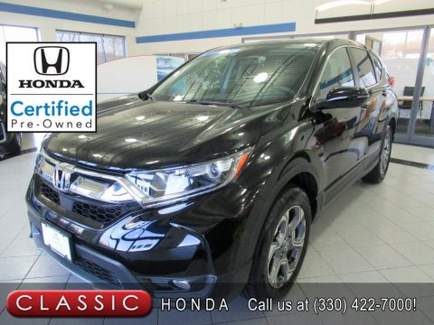 Crystal Black Pearl Honda CR-V EX AWD.  Click to enlarge. Crystal Black Pearl Honda CR-V EX AWD.  Click to enlarge.