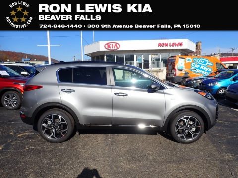 Steel Gray Kia Sportage S.  Click to enlarge.