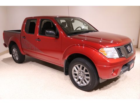Red Brick Nissan Frontier SV Crew Cab 4x4.  Click to enlarge.
