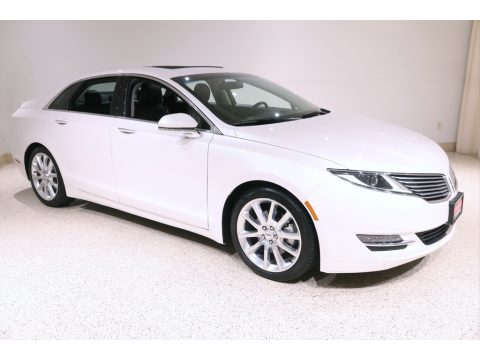 White Platinum Lincoln MKZ FWD.  Click to enlarge.