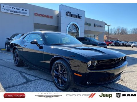 Pitch Black Dodge Challenger GT AWD.  Click to enlarge.