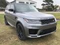 Front 3/4 View of 2021 Land Rover Range Rover Sport HSE Dynamic #11
