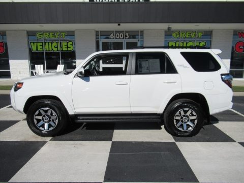 Super White Toyota 4Runner TRD Off-Road 4x4.  Click to enlarge.