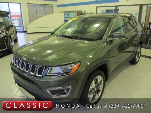 Olive Green Pearl Jeep Compass Limted 4x4.  Click to enlarge.