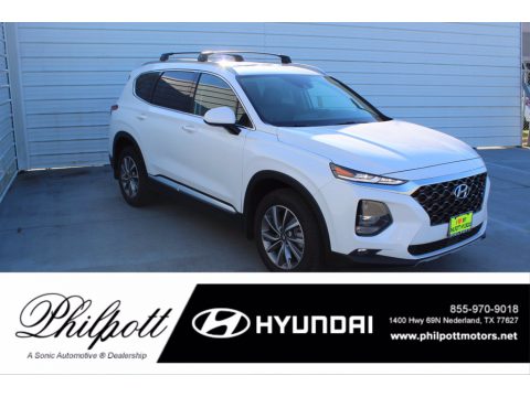 Quartz White Hyundai Santa Fe SEL.  Click to enlarge.