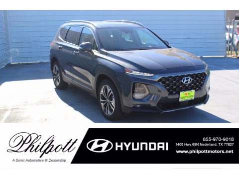 Portofino Gray Hyundai Santa Fe Limited.  Click to enlarge.