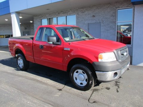 Bright Red Ford F150 XL Regular Cab 4x4.  Click to enlarge.