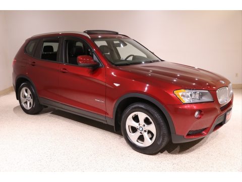 Vermilion Red Metallic BMW X3 xDrive 28i.  Click to enlarge.