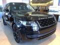 Front 3/4 View of 2021 Land Rover Range Rover SV Autobiography Dynamic Black #7