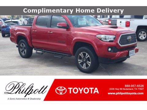 Barcelona Red Metallic Toyota Tacoma TRD Sport Double Cab.  Click to enlarge.