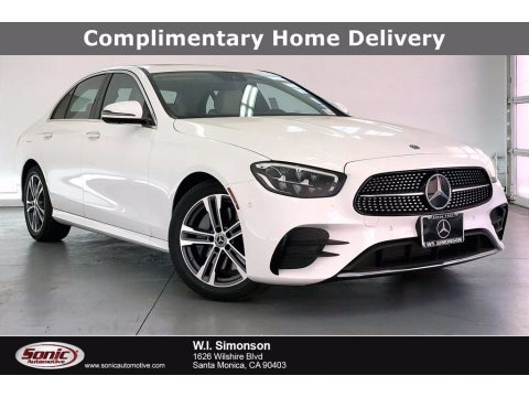 Polar White Mercedes-Benz E 350 Sedan.  Click to enlarge.