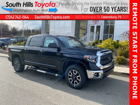 Midnight Black Metallic Toyota Tundra SR5 CrewMax 4x4.  Click to enlarge.