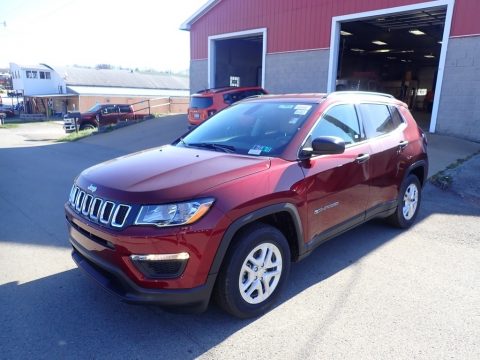 Velvet Red Pearl Jeep Compass Sport.  Click to enlarge.