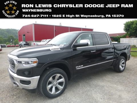 Diamond Black Crystal Pearl Ram 1500 Limited Crew Cab 4x4.  Click to enlarge.