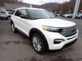 Front 3/4 View of 2021 Ford Explorer Hybrid Limited 4WD #3