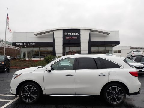 Platinum White Pearl Acura MDX Technology AWD.  Click to enlarge.