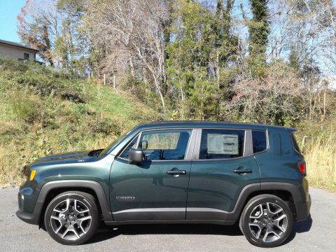 TechnoGreen Metallic Jeep Renegade Jeepster.  Click to enlarge.