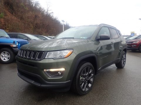 Olive Green Pearl Jeep Compass 80th Special Edition 4x4.  Click to enlarge.