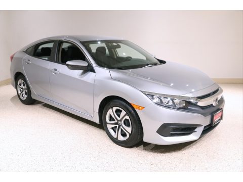 Lunar Silver Metallic Honda Civic LX Sedan.  Click to enlarge. Lunar Silver Metallic Honda Civic LX Sedan.  Click to enlarge.