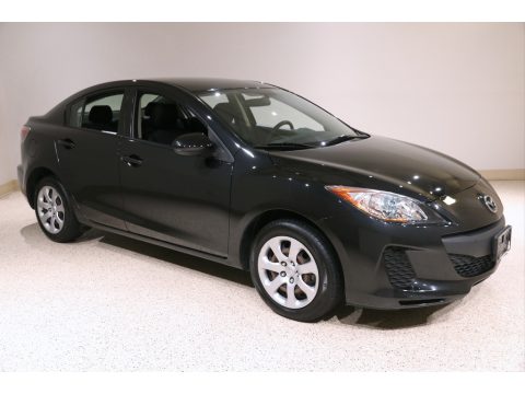 Black Mica Mazda MAZDA3 i Sport 4 Door.  Click to enlarge.