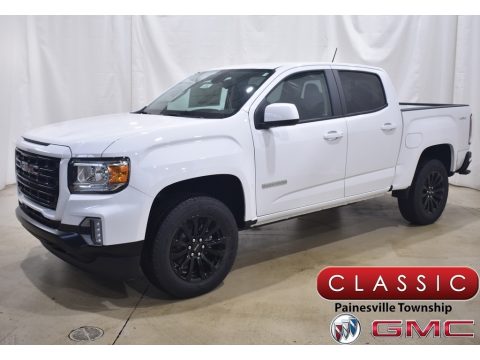 Summit White GMC Canyon Elevation Crew Cab 4WD.  Click to enlarge.