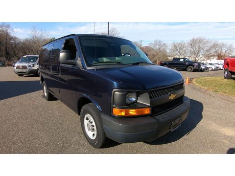 Dark Blue Metallic Chevrolet Express 2500 Cargo Van.  Click to enlarge.
