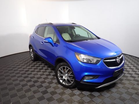 Coastal Blue Metallic Buick Encore Sport Touring.  Click to enlarge.