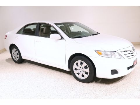 Super White Toyota Camry LE. Click to enlarge. Super White Toyota Camry LE. Click to enlarge.