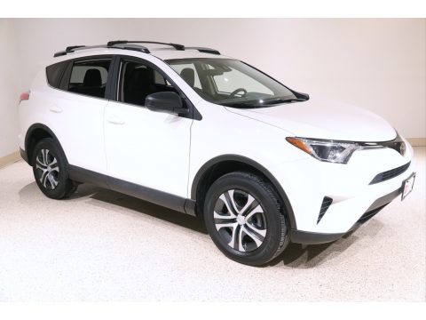 Super White Toyota RAV4 LE.  Click to enlarge.