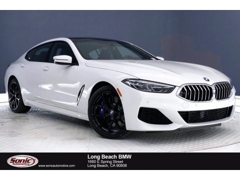 Alpine White BMW 8 Series 840i xDrive Gran Coupe.  Click to enlarge.