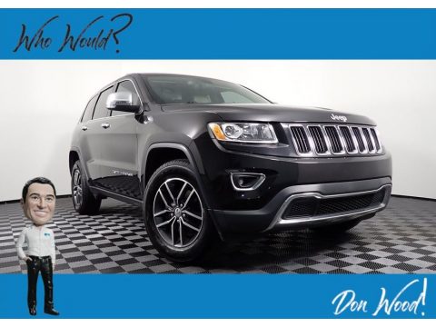 Brilliant Black Crystal Pearl Jeep Grand Cherokee Limited 4x4.  Click to enlarge.