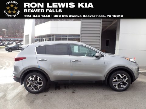 Steel Gray Kia Sportage EX AWD.  Click to enlarge.